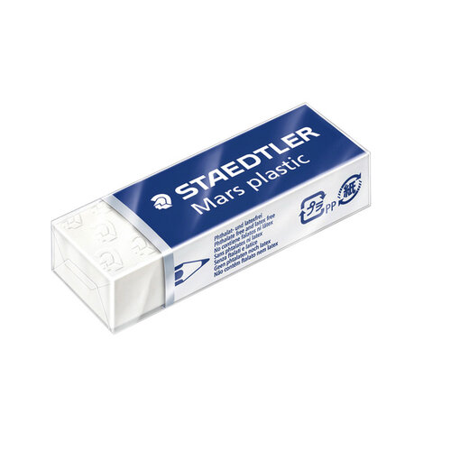 Staedtler Gomme pour crayon Staedtler Mars 53650 65x23x10mm Blanche