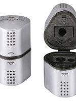 Faber Castell Puntenslijper Faber Castell 2001 trio grip zilver