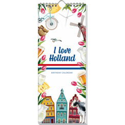 Calendrier anniversaire I love Holland