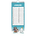 Ritstier Calendrier anniversaire Lannoo Ritstier 130x325mm