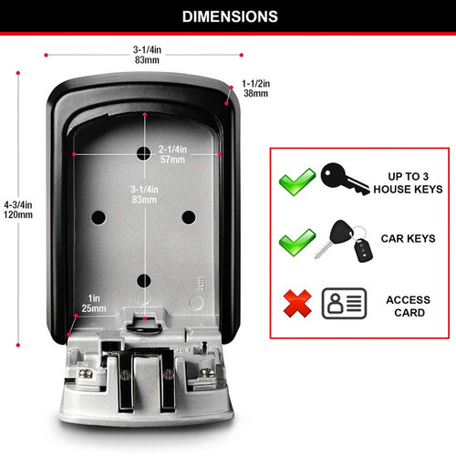 Master Lock Coffre sécurisé pour clés Master Lock Select Access M