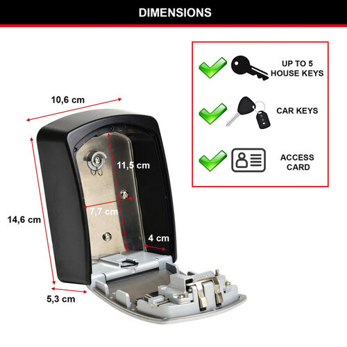 Master Lock Coffre sécurisé pour clés Master Lock Select Access XL