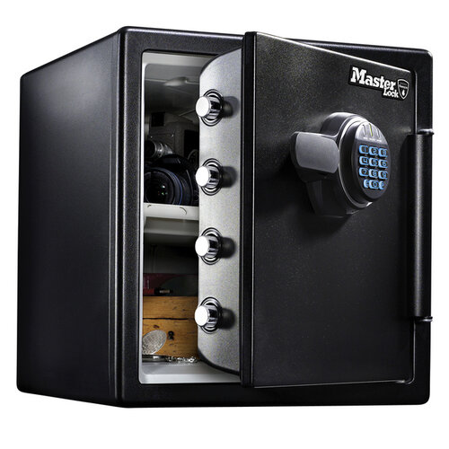 Master Lock Coffre-fort Master Lock ignifuge et étanche serrure combinaison électronique XL noir