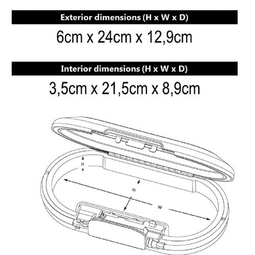 Master Lock Draagbare kluis MasterLock Safe space met combinatieslot en kabel wit