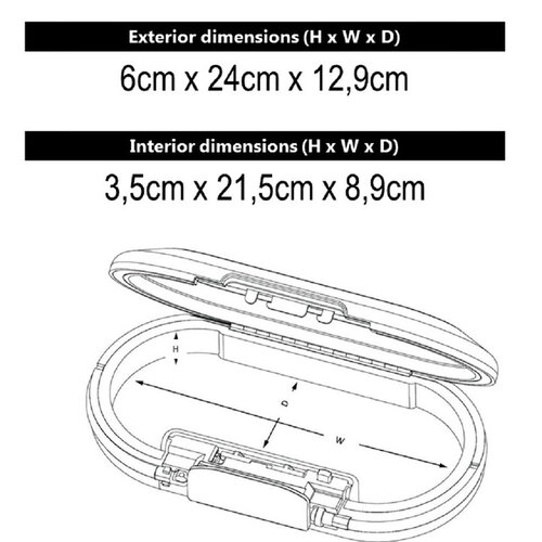 Master Lock Mini coffre portable Master Lock Safe Space à combinaison et câble blanc