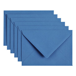 Enveloppe Papicolor C6 114x162mm bleu roi