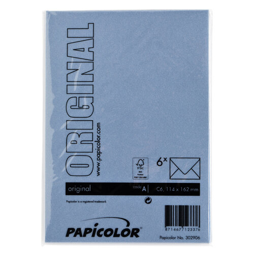 Papicolor Envelop Papicolor C6 114x162mm donkerblauw