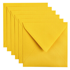 Enveloppe Papicolor 140x140mm jaune bouton d'or