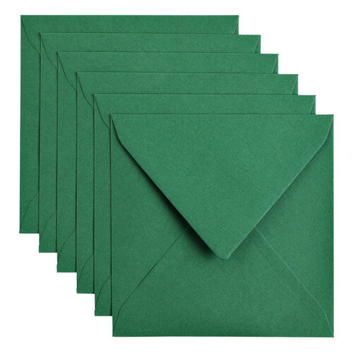 Papicolor Enveloppe Papicolor 140x140mm vert sapin