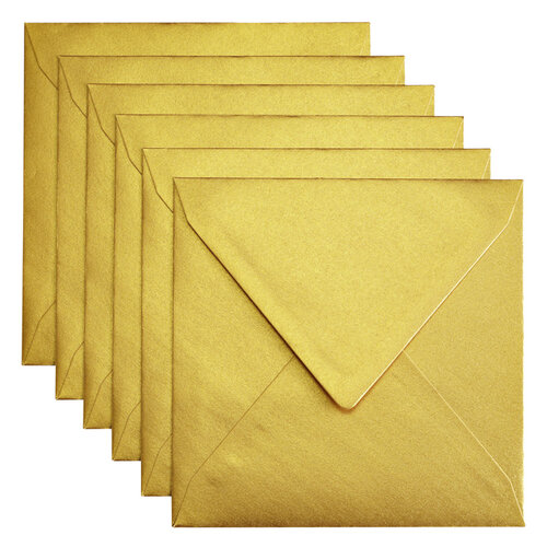 Papicolor Envelop Papicolor 140x140mm metallic goud