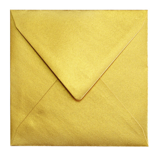 Papicolor Envelop Papicolor 140x140mm metallic goud