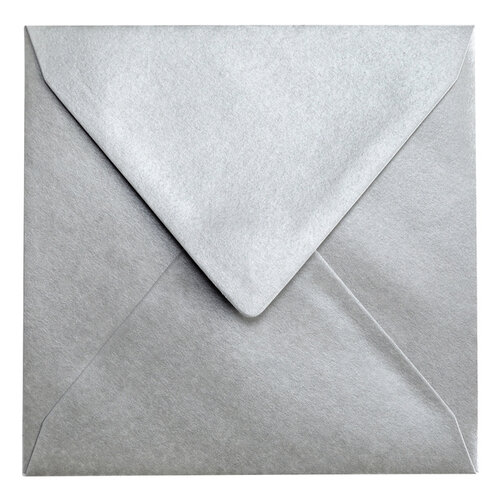 Papicolor Enveloppe Papicolor 140x140mm argent métallisé