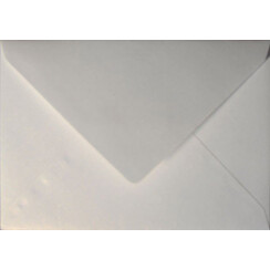 Enveloppe Papicolor EA5 156x220mm blanc nacré métallisé