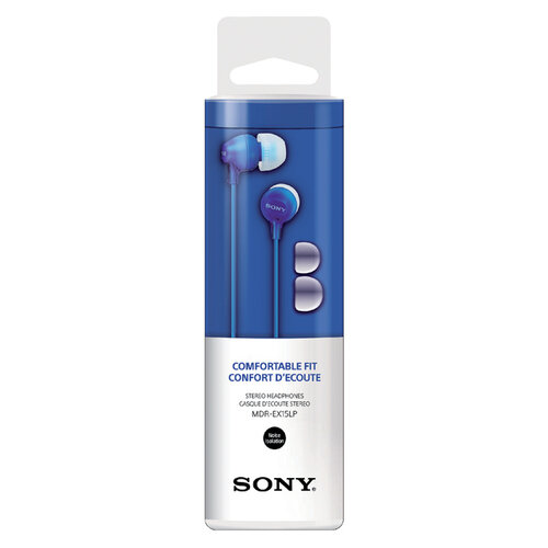 Sony Oortelefoon Sony EX15LP basic blauw