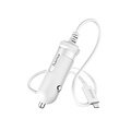 Hama Chargeur de voiture Hama Lightning 5W 1m blanc