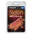 Integral USB-stick 2.0 Integral 16Gb neon oranje