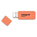 Integral USB-stick 2.0 Integral 16Gb neon oranje