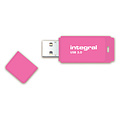 Integral Clé USB 3.0 Integral 64Go néon rose
