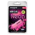 Integral Clé USB 3.0 Integral 64Go néon rose