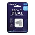 Integral USB-stick Integral 3.0 USB-360-C Dual 16GB