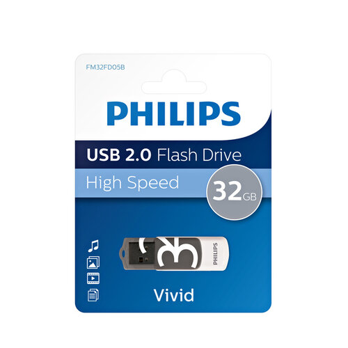 Philips USB-stick 2.0 Philips Vivid Edition Shadow Grey 32GB