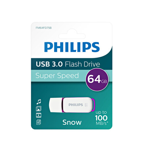 Philips Clé USB 3.0 Philips Snow Edition Magic Purple 64Go