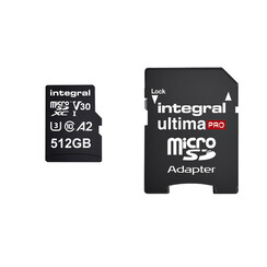 Carte mémoire Integral micro SDXC 512Go