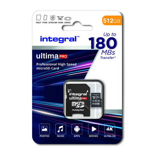 Integral Carte mémoire Integral micro SDXC 512Go