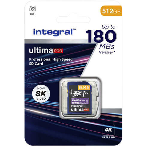Integral Geheugenkaart Integral SDXC 512GB