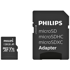 Geheugenkaart Philips micro SDXC Class 10 UHS-I U1 128GB