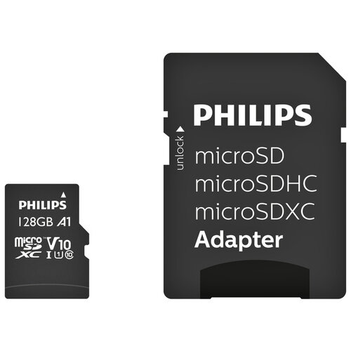 Philips Carte mémoire Philips micro SDXC Class 10 UHS-I U1 128Go