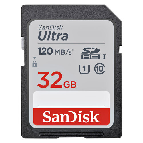 Sandisk Carte mémoire Sandisk SDHC Ultra 32Go Class 10/UHS-I/120Mo/s)