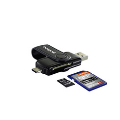 Lecteur carte Integral SD+ micro SD vers 3.11 USB- C USB-A