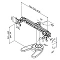 Neomounts by Newstar Monitorarm Neomounts D700DD 2x19-30" op voet zwart