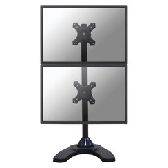 Monitorarm Neomounts D700DDV 2x10-27" verticaal op voet zwart