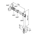 Neomounts by Newstar Monitorarm Neomounts D960 10-30" met klem zwart