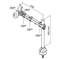 Neomounts by Newstar Monitorarm Neomounts D960G 10-30" doorvoer zwart