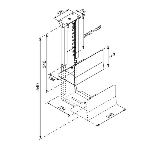 Neomounts by Newstar Support U.C. Neomounts CPU D200 30kg noir