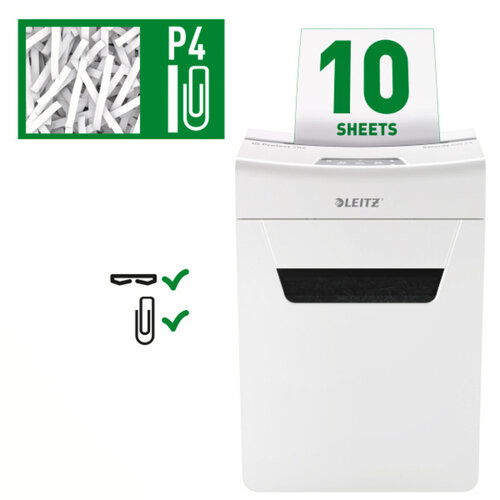 Leitz Papiervernietiger Leitz IQ Protect Premium 10X P4 snippers