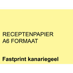 Papier ordonnances Fastprint A6 80g jaune canari 2000 fls