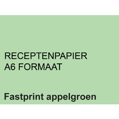 Papier ordonnances Fastprint A6 80g vert pomme 2000 feuilles