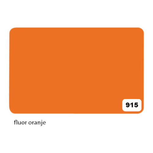 Folia Paper Etalagekarton folia 48x68cm 380gr nr915 fluor oranje