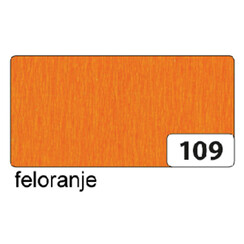Papier crépon Folia 250x50cm nr 109 orange vif