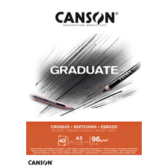 Schetsboek Canson Graduate Croquis A3 96gr 40vel