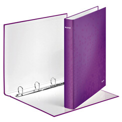 Classeur à 4 anneaux Leitz WOW 4242  A4 violet