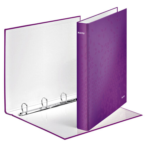 Leitz Classeur à 4 anneaux Leitz WOW 4242  A4 violet