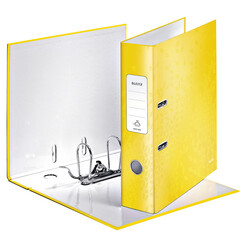 Classeur à levier Leitz WOW 180° A4 80mm carton jaune