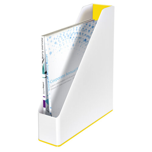 Leitz Porte-revues Leitz WOW blanc/jaune