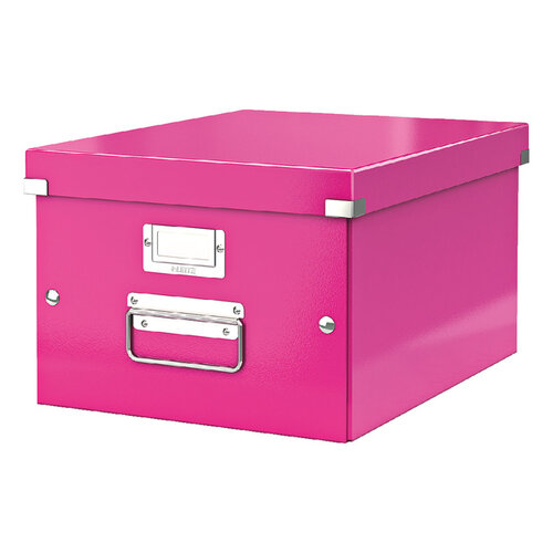 Leitz Opbergbox Leitz WOW Click & Store 281x200x370mm roze