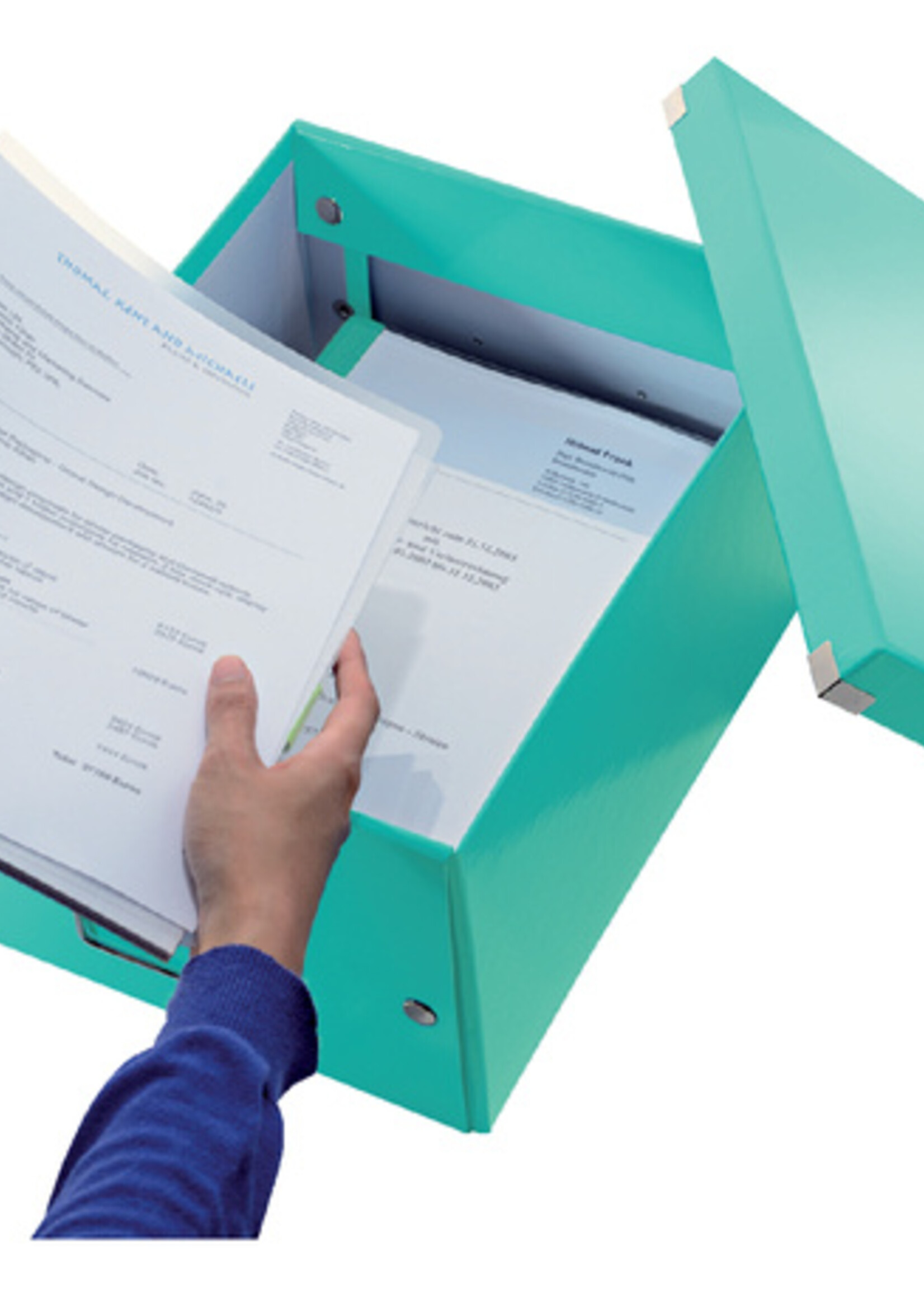 Leitz Boîte de rangement Leitz WOW Click & Store 281x200x370mm menthe